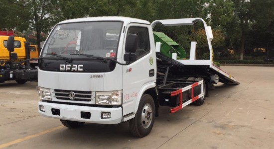 國六東風(fēng)藍牌一拖二清障車